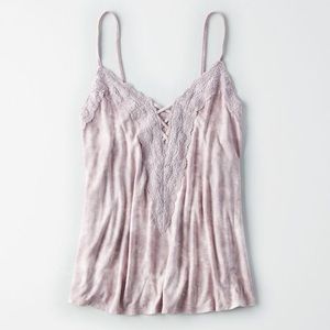 American Eagle soft and sexy lace purple top